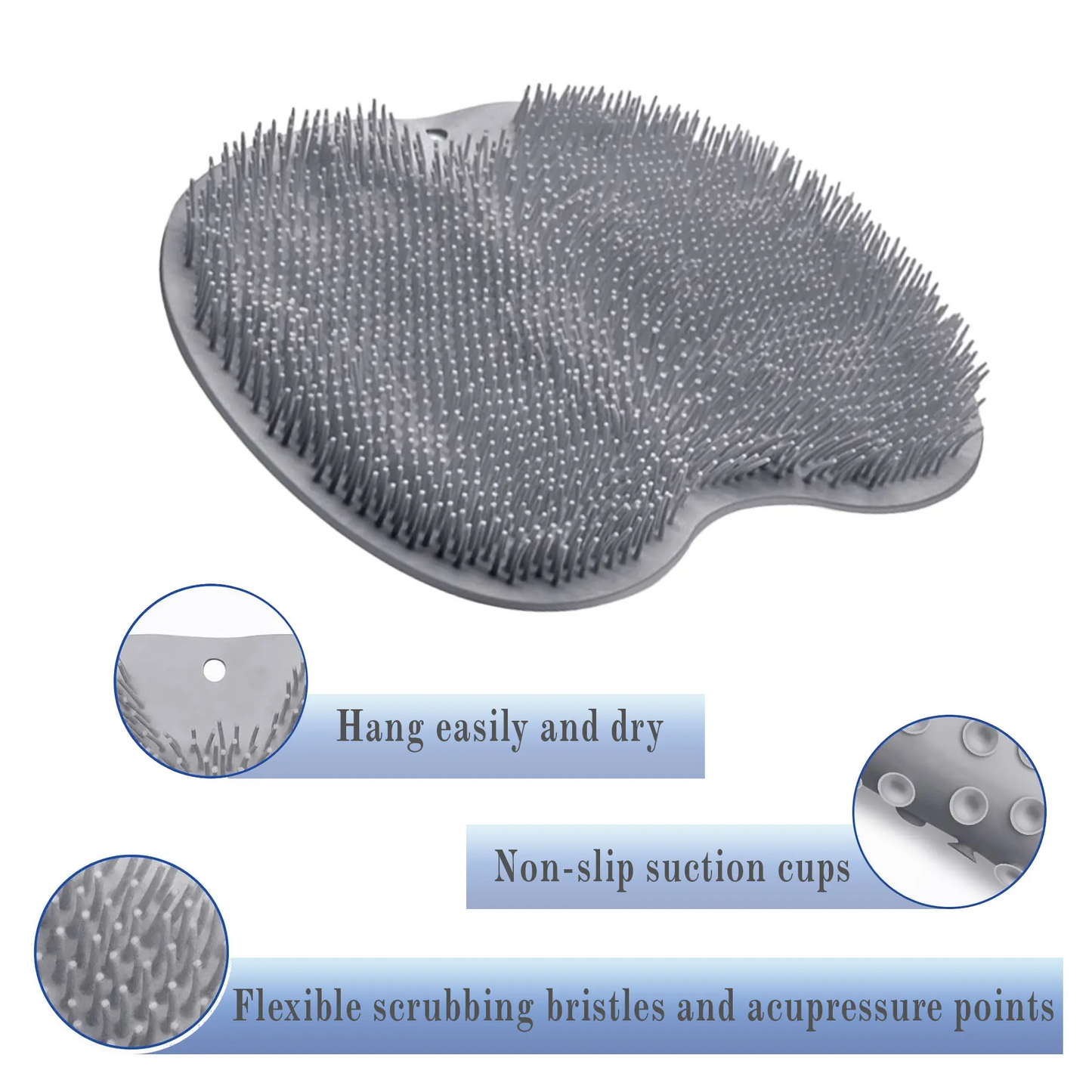 Silicone Shower Foot Scrubber Mat