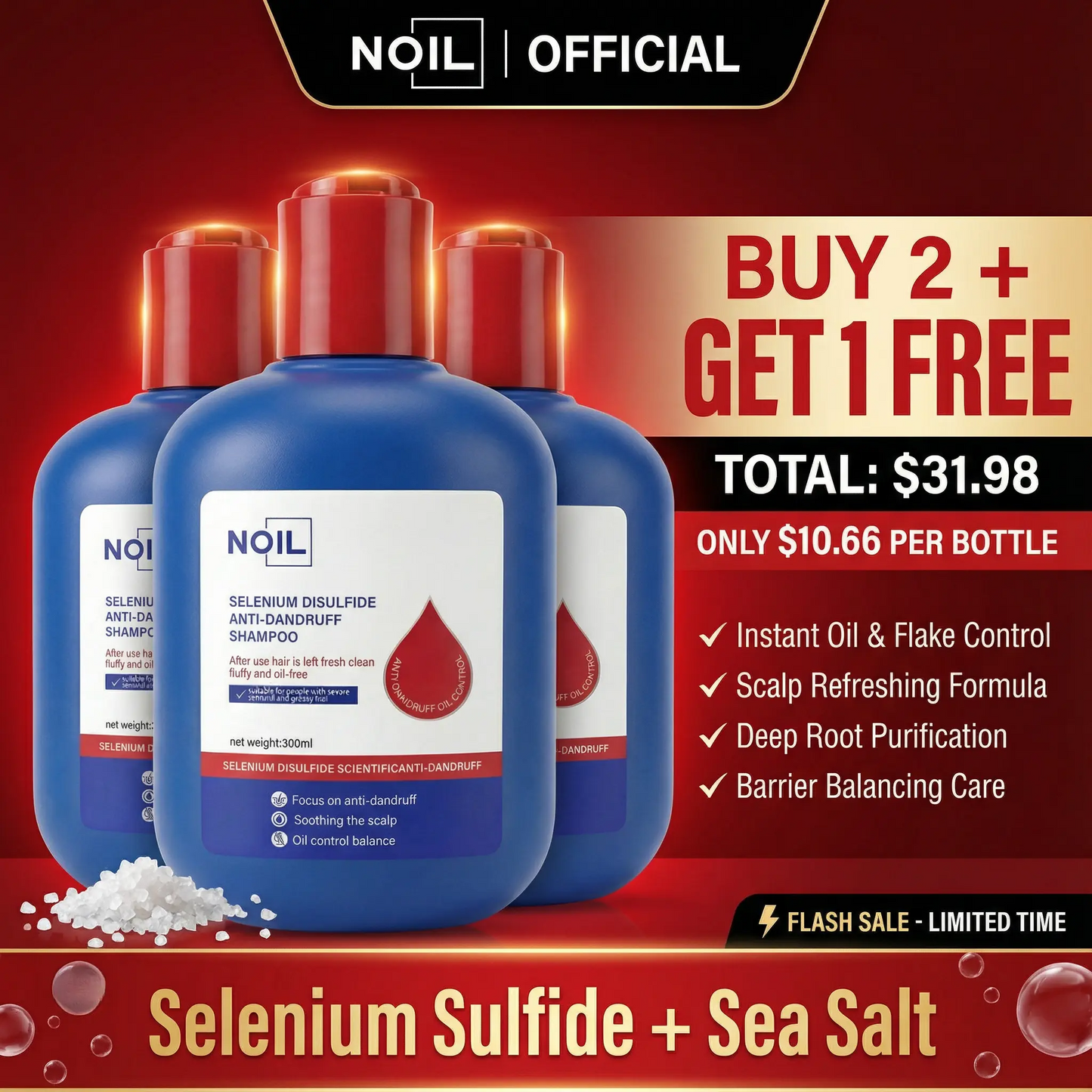 Selenium Disulfide Anti-Dandruff Shampoo
