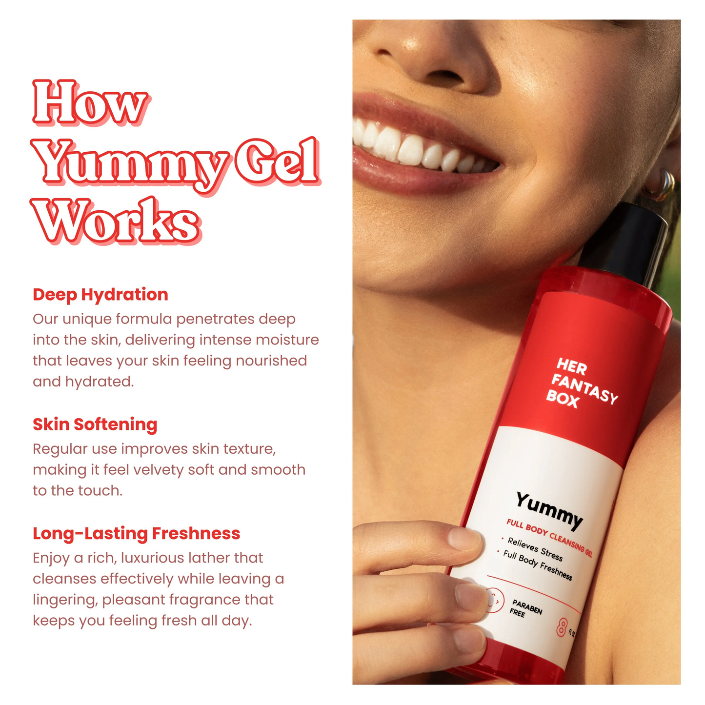 Yummy Shower Gel – Hydrating & Juicy Fruity Body Wash for Women