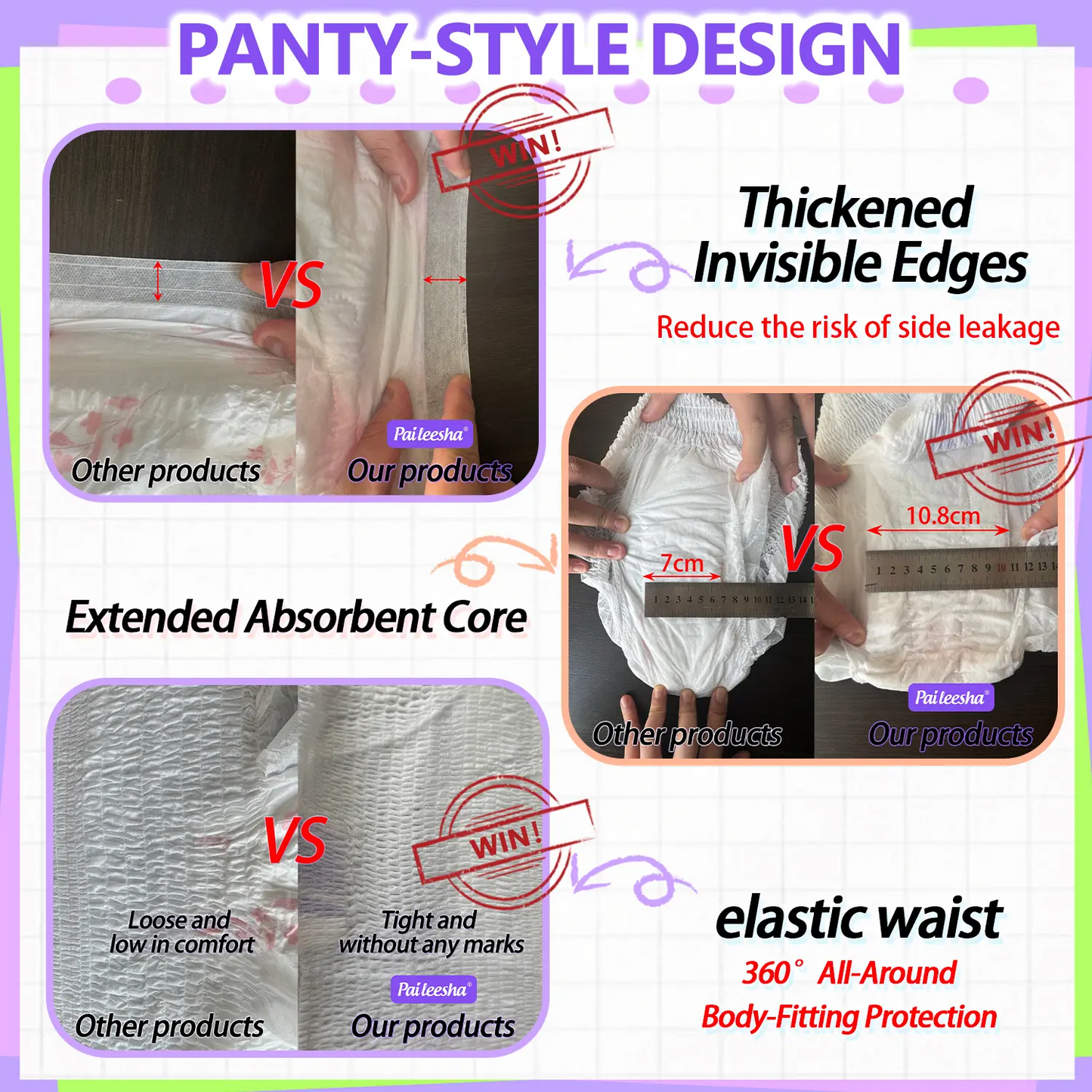Menstrual Pants – Ultra-Thin, 360° Leak-Proof Period Underwear
