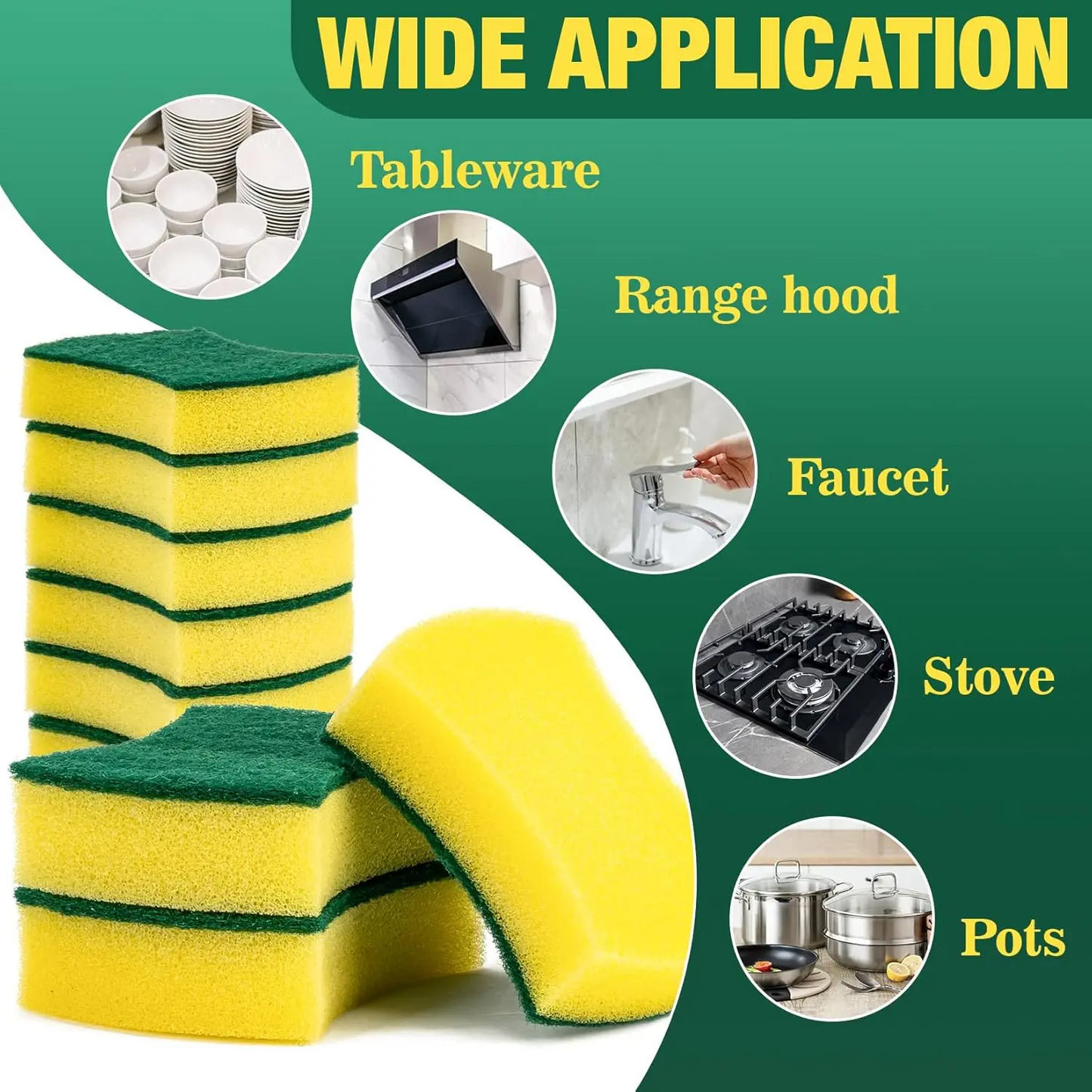 Heavy Duty Scrub Sponge 18-Pack