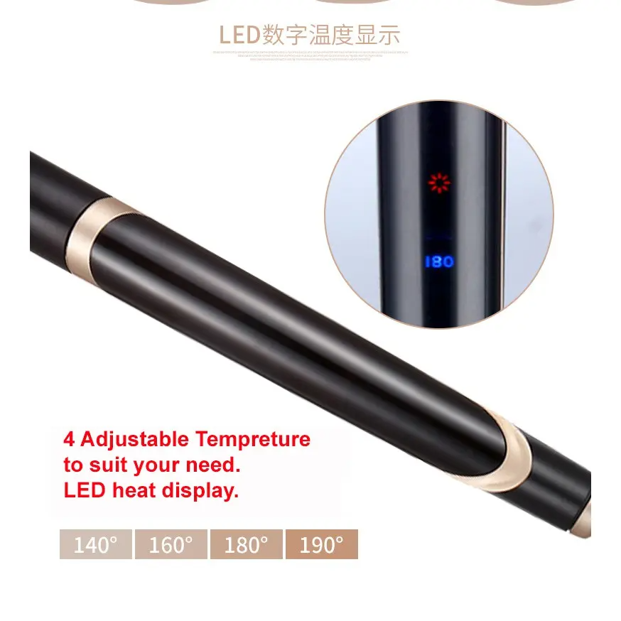 2-in-1 Infrared Ceramic Hair Straightener & Curler