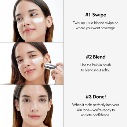 Color-changing foundation stick