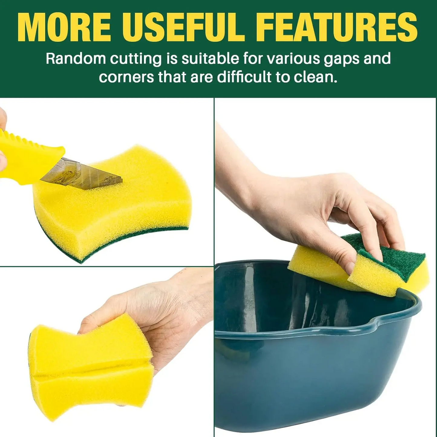 Heavy Duty Scrub Sponge 18-Pack