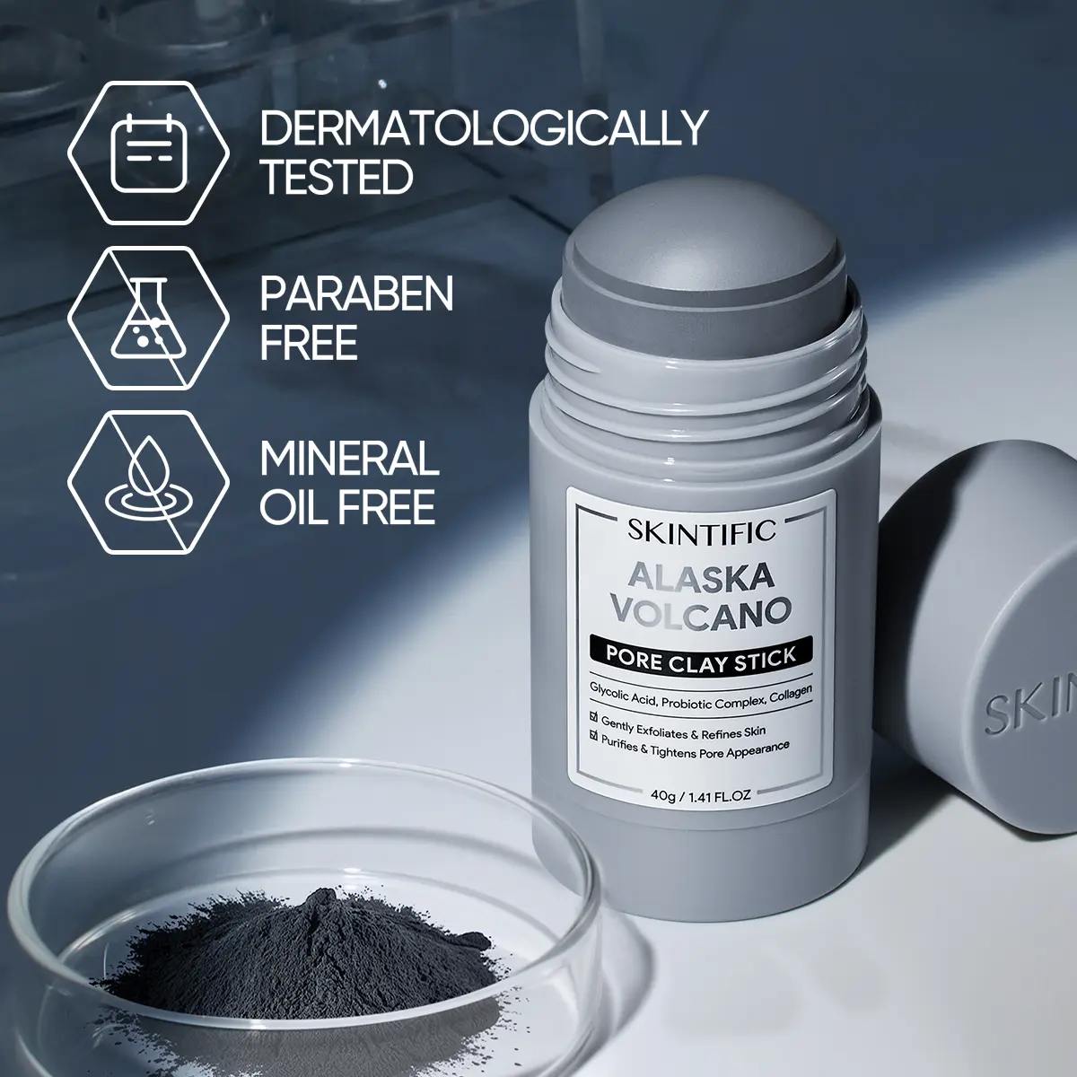 Alaska Volcano Pore Clay Stick