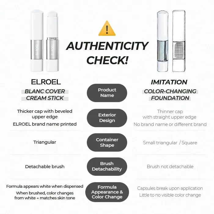 Color-changing foundation stick